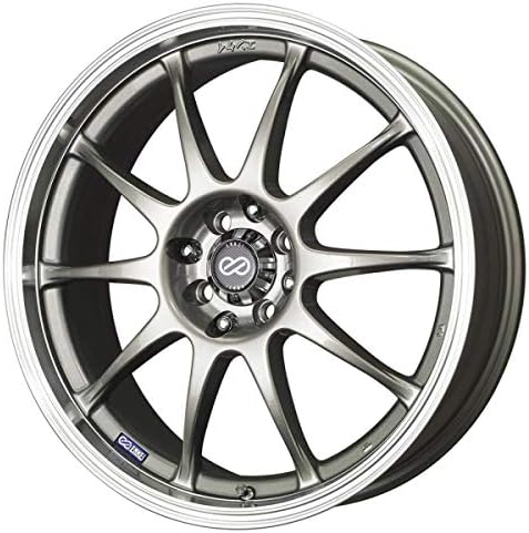15x6.5 Enkei J10 (Silver w/ Machined Lip) Wheels/Rims 4x100/114.3 (409-565-01SP)
