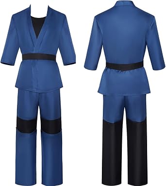 Tokisaki Shinmon Benimaru Cosplay Fire Force Costume Blue Uniform Anime Mens Suit Coat Pants Halloween