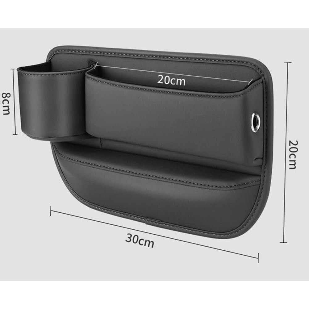 Autositz Gap Organizer Storage Box für Smart Fortwo 451 450 453 EQ Forfour, Auto Mittelkonsole, Vordersitzen Seitentasche Car Seat Leder Aufbewahrung Tasche,E