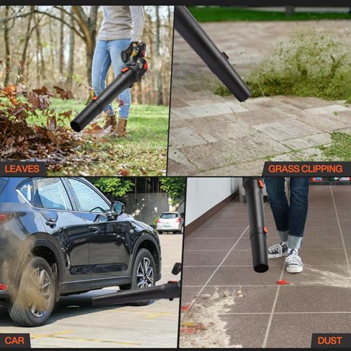 Leaf Blower Cordless with 3 Speeds and 21V 4.0Ah Battery - Image 8