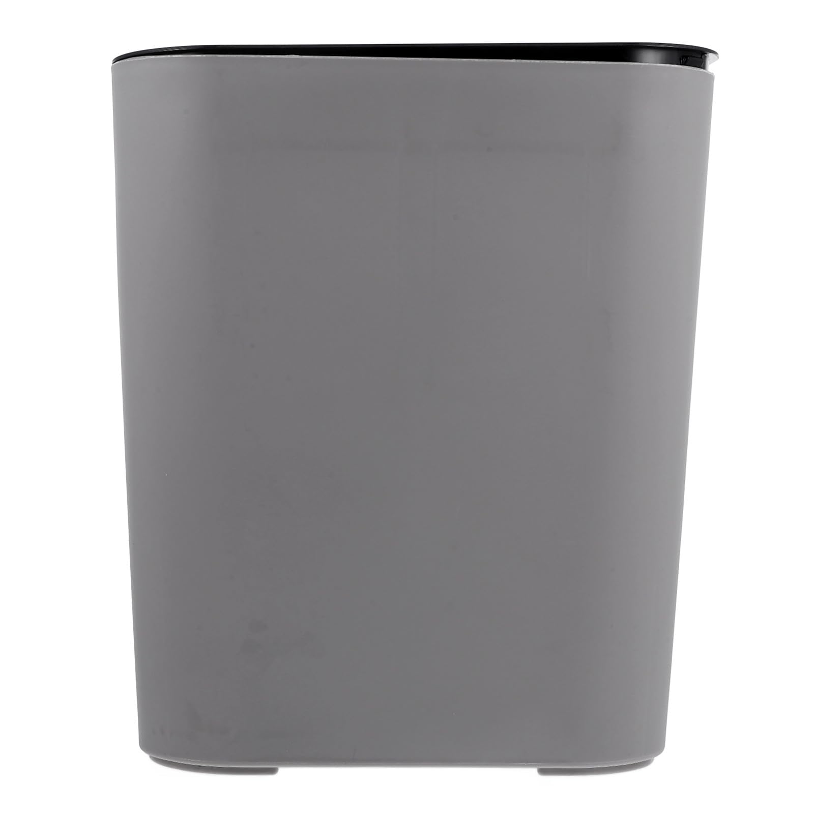 Dry and Wet Separation Trash Can 15L Dual Compartment Dust Bin with Lid, Kitchen Garbage Container for Home Waste Sorting and Recycling, Gray