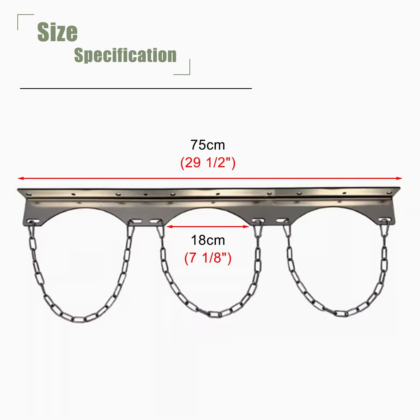 Genérico Soporte de Acero Inoxidable para bombonas de oxígeno, Soporte Universal de 75 cm para Tanques de CO2, Organizador Ligero para bombonas de Gas con Cadenas de fijación: solución de almacenamie