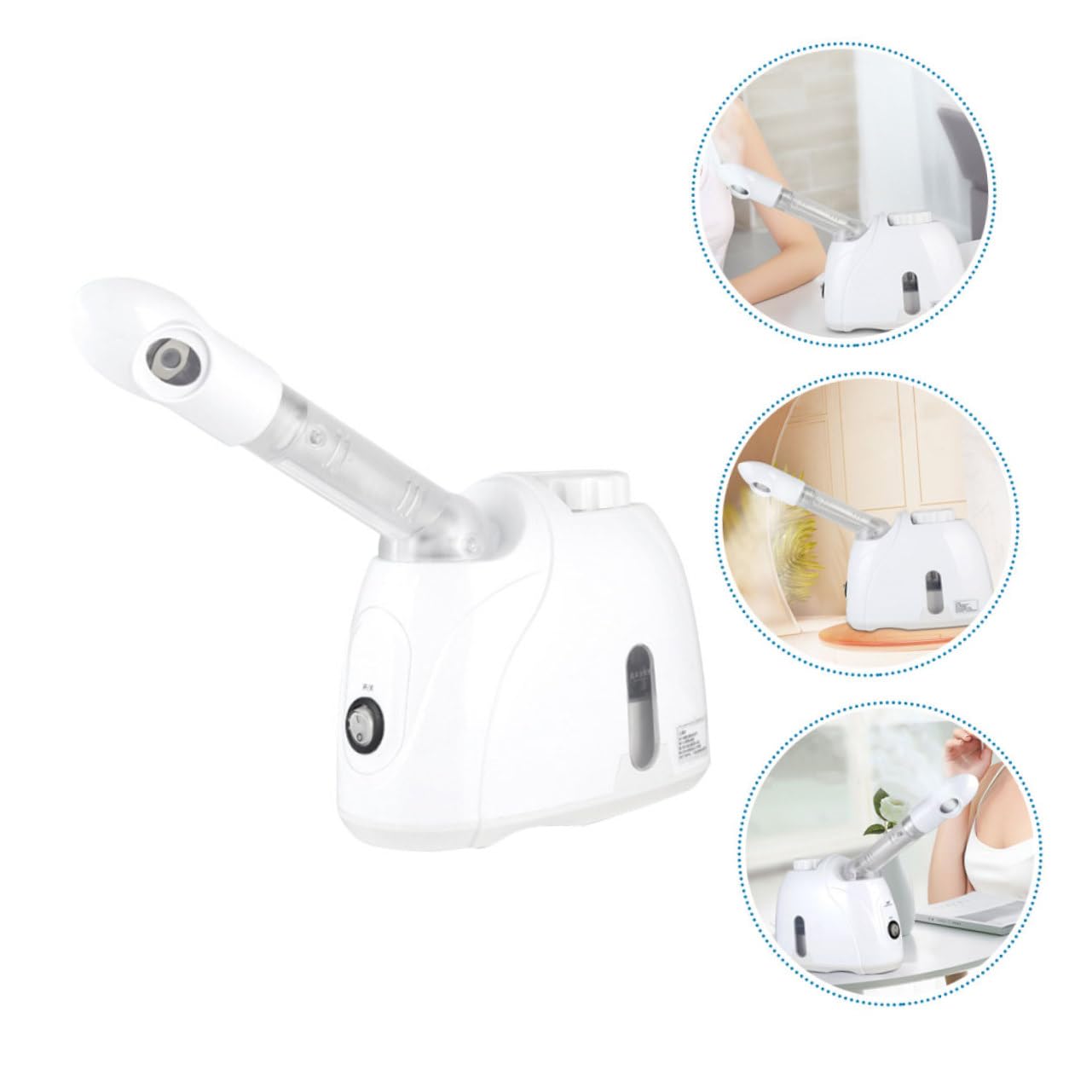 Healeved Facial Portátil, Humidificador de Vapor para Tratamientos Faciales, Hidratación Profunda, Diseño Compacto para Rutina Diaria y Aromaterapia