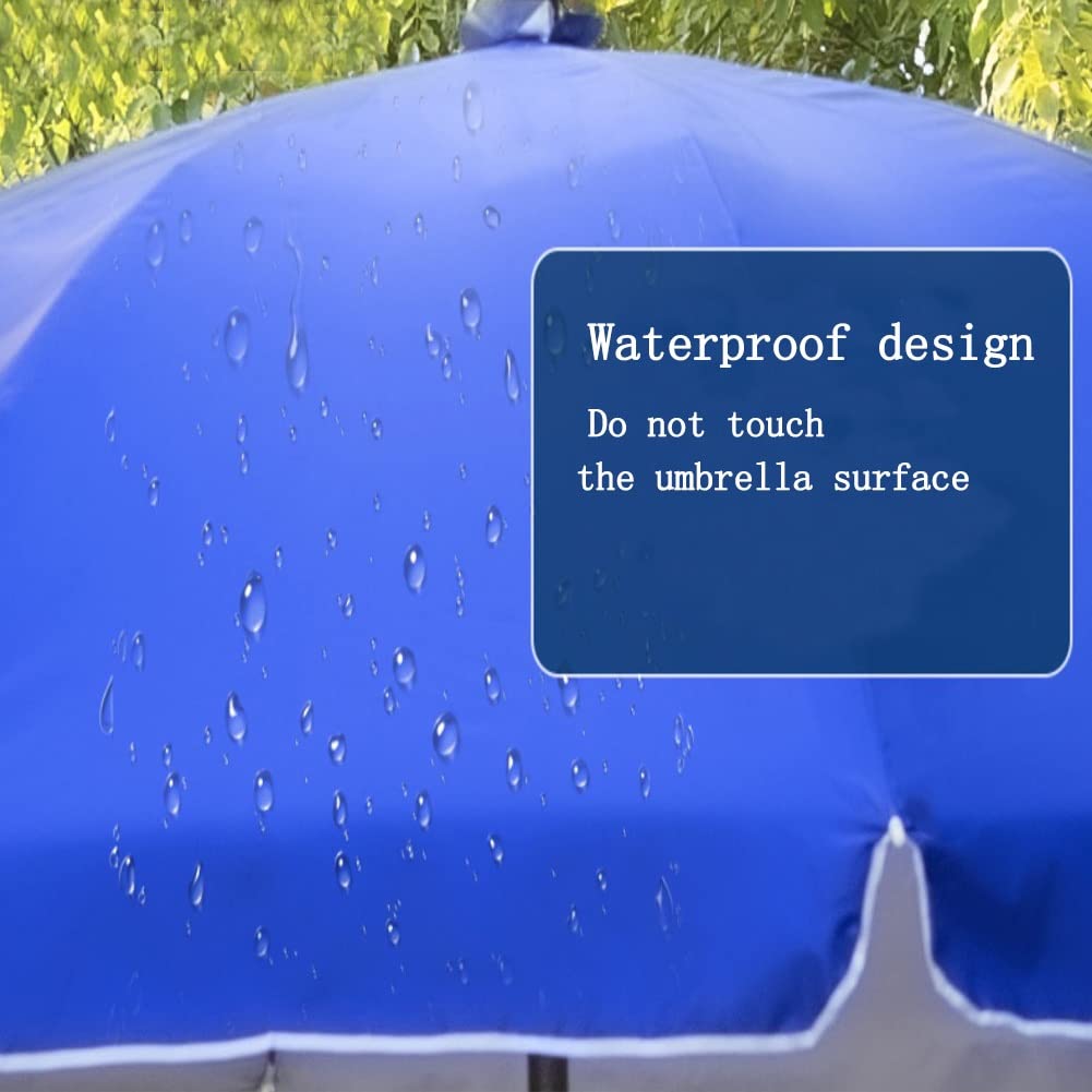 Parasol de Jardin Parasol d'extérieur Parasol Portable, Parasol de terrasse Parasol de marché Parasol de Plage sans Base, Parapluie de Table Ronde (Color : Multicolour, Size : 2.2m/7.2ft)