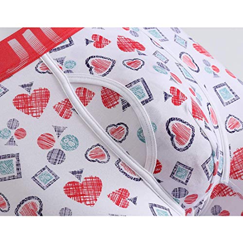 JINSHI Men Underwear Boxer Briefs No Ride Up Ultra-Breathable Soft Underpants Pack M L XL 2XL 3XL4