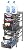 Simple Houseware Stackable 3 Tier Sliding Basket Organizer Drawer, Bronze