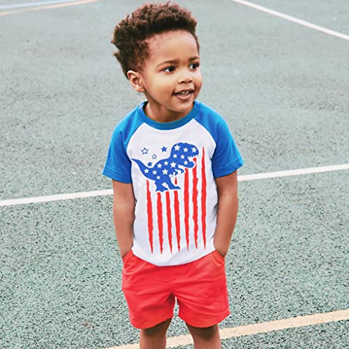 Boys American Flag Shirt 4th of July Shirt for Kids Boys USA Flag Shirt Toddler Boys Patriotic Shirt Baby Top T-Shirt2