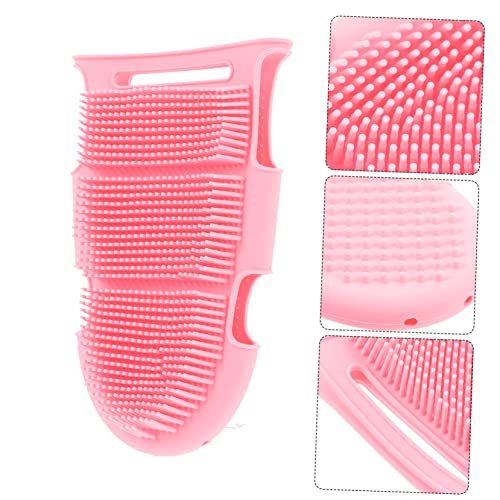 DRESSOOS Luvas De Escova De Banho De Silicone Para Esfoliante Corporal De Silicone Luvas Masculinas
