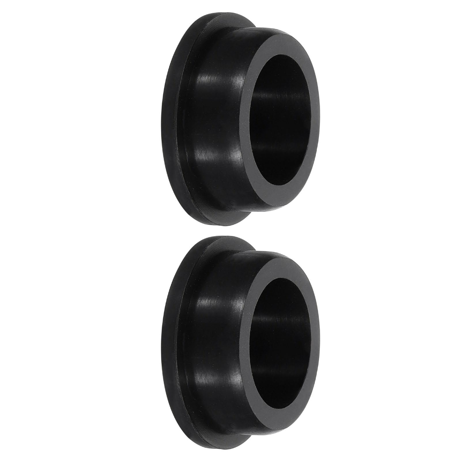 TA-VIGOR Silicone Hole Plug, Waterproof Rubber Stoppers Button Plugs, Round Bungs Hole Sealing Cover Tube Pipe End Caps for 38mm / 1.50" Holes Bottle Pipes, Black 2 pcs