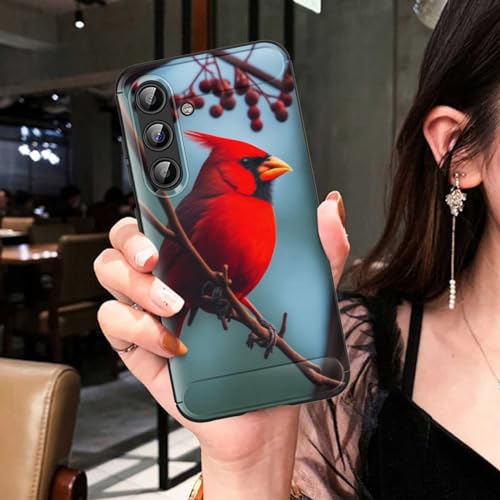 smauncucn for Galaxy S24 Plus Case,Soft TPU Slim Fashion Anti-Fingerprint Non-Slip Protective Phone Case Cover for Samsung Galaxy S24 Plus (6.7") 2024,Red Cardinal Bird - image 6