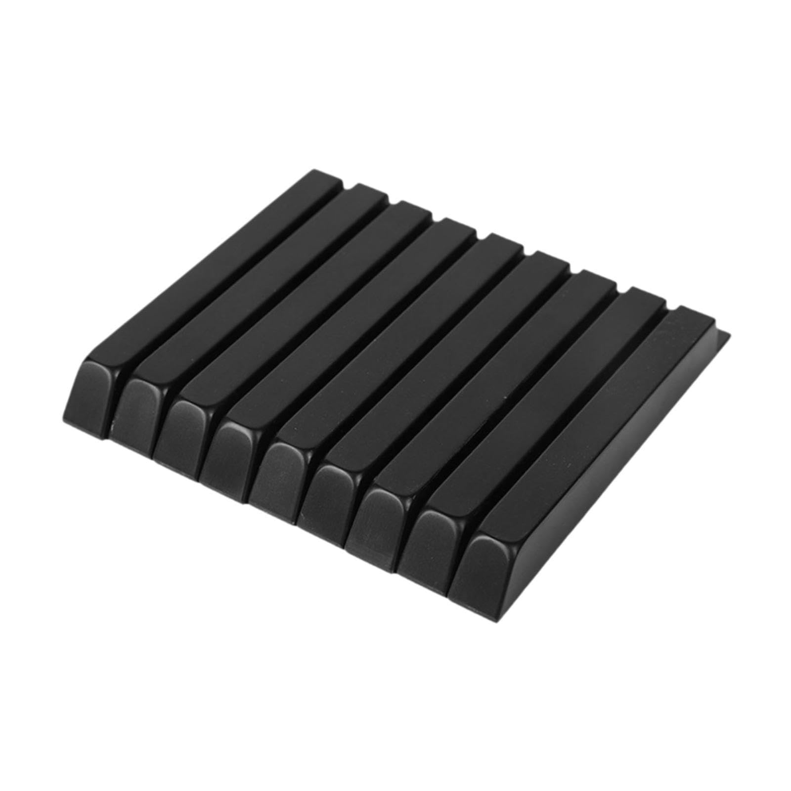 Harilla 88 Pezzi Copritasti per Pianoforte Tasti di Ricambio Kit di Sostituzione Accessori per Tastiera Realizzati in Acrilico Liscio Adatto per Musicisti E, Nero Lucido