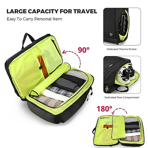 Swissdigital Design Large Travel Backpack for Men,17 Inch Laptops Backpack with USB Charging Port,Carry on Business Anti-theft Backpack With RFID Protection (JAVA SD805)3