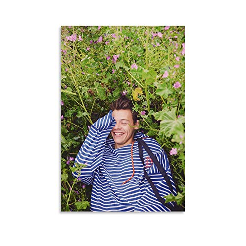 WERTQ Póster decorativo de Harry Styles en Bush, para pared, salón, dormitorio, 40 x 60 cm