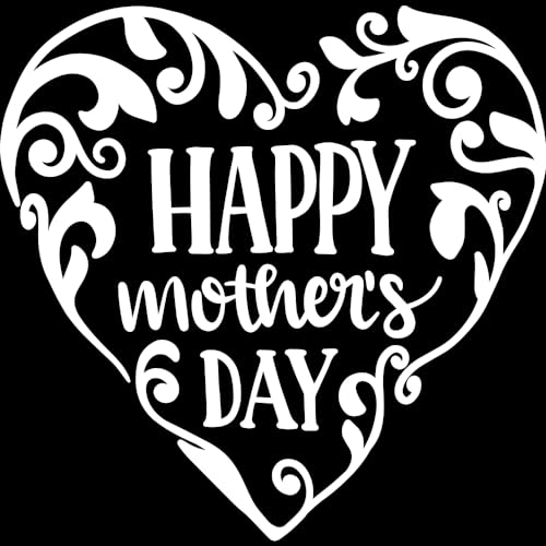 Decal Stickers of Happy Mothers Day White