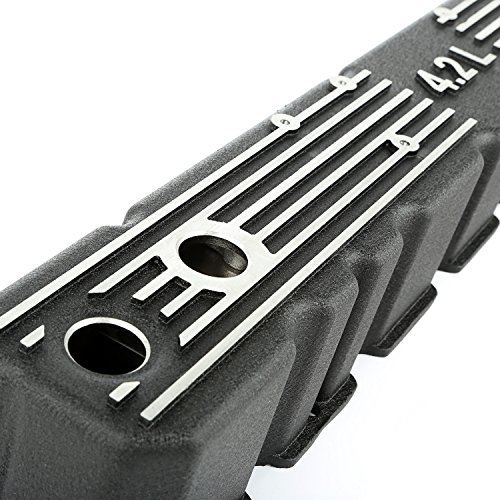 Omix-Ada | 17401.21 | Engine Valve Cover Kit, Black, Aluminum | Oe Reference: 83501398-Alb | Fits 1981-1986 Jeep Cj 4.2L #TOP1