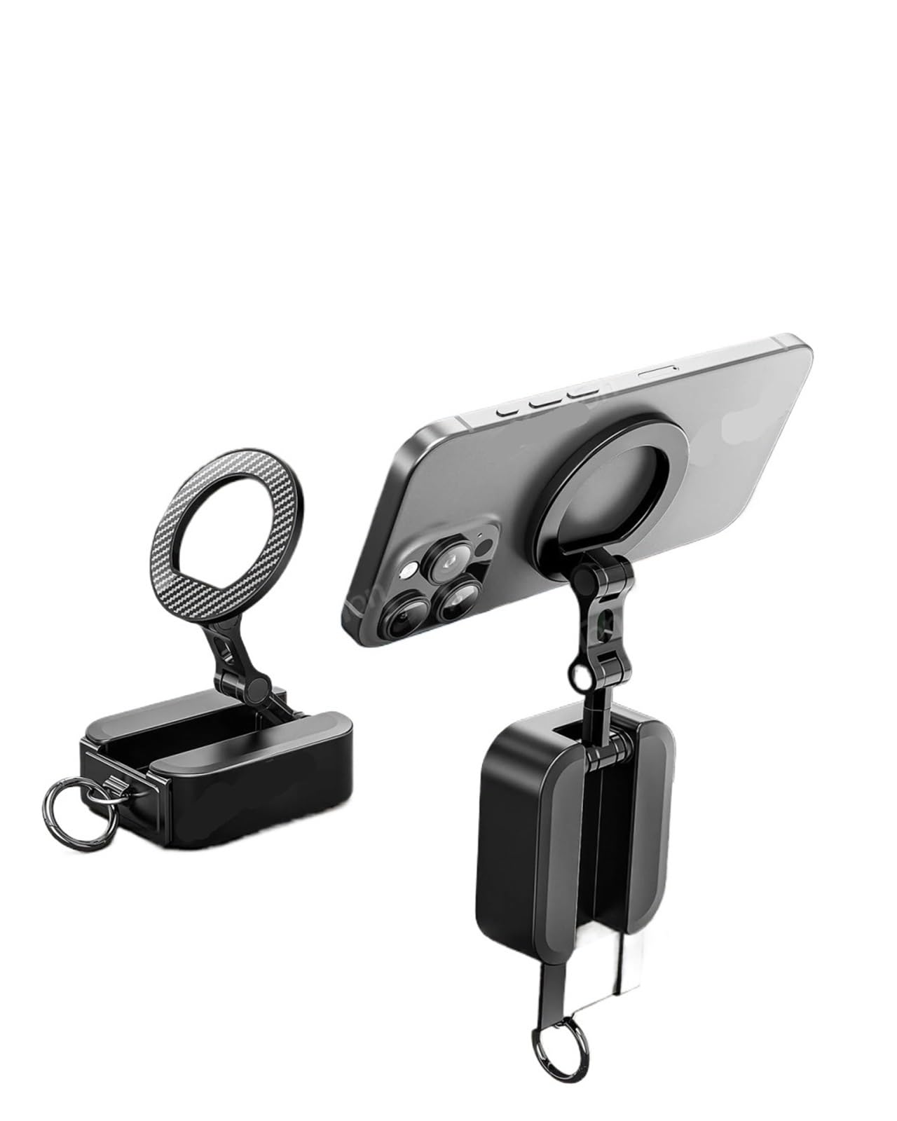 Soporte magnético for teléfono con Abrazadera de Mesa con Bandeja Universal, Soporte de Gimnasio Giratorio de 360° for entusiastas del Fitness