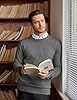 COOFANDY Mens Jumpers Crew Neck Jumper for Men UK Knitted Sweater Long Sleeve Pullover Men's Sweater Grey XXL #1