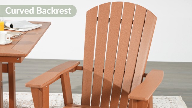Amazon.com: WestinTrends Dylan Outdoor Patio Shell-Back Adirondack