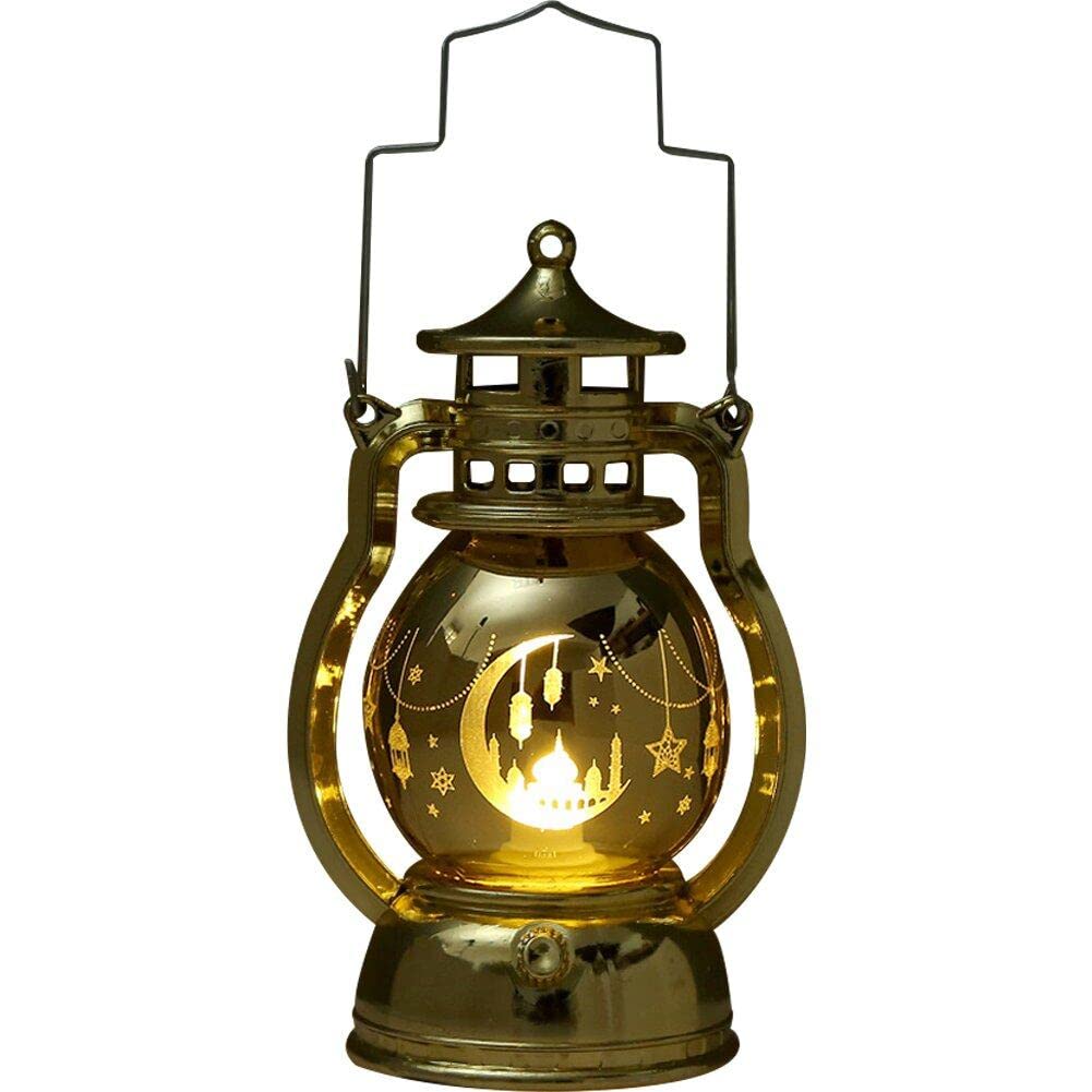 Ramadan Decorative Lantern Led Night Light Islam Muslim Eid Mubarak Ramadan Decorative Lamps for Festival Party Supplies