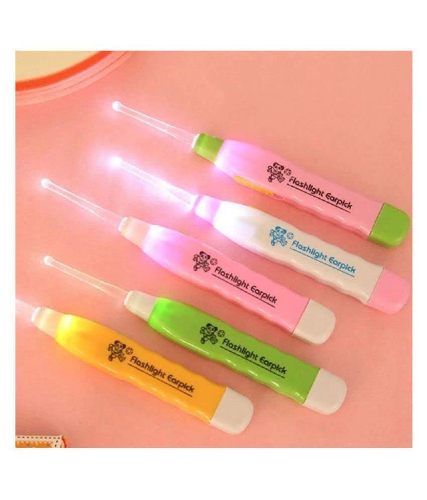 Ear wax remover and cleaner, Cleaning led ear wax LED Flashlight Earpick, Ear cleaning tools for kids and adults for ears-Multicolor(2 PIECES)-picture-21