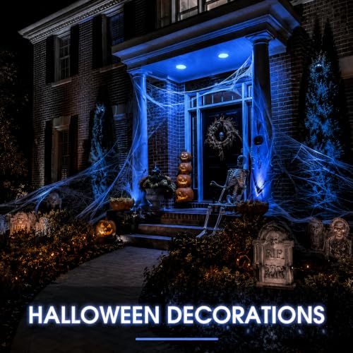 Image of L LOHAS LED Blue Flood Light Bulbs, PAR30 Flood Light Bulbs Outdoor