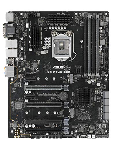 Image of ASUS LGA1151 ECC DDR4 M.2 C246 Server Workstation ATX Motherboard for 8th Generation Intel Motherboards WS C246 PRO
