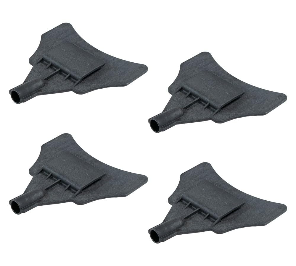 4 Pack V-Shaped Replacement Head for 8ft Corner Protector Handle - Black