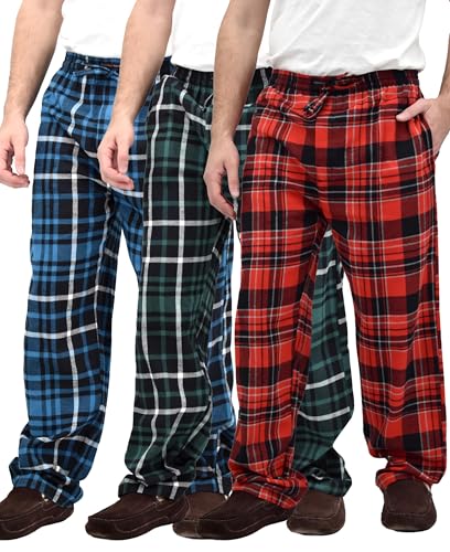 Image of Andrew Scott Men's Flannel Drawstring Pajama Pants | Plush Flannel Fleece | Pockets | Drawstring