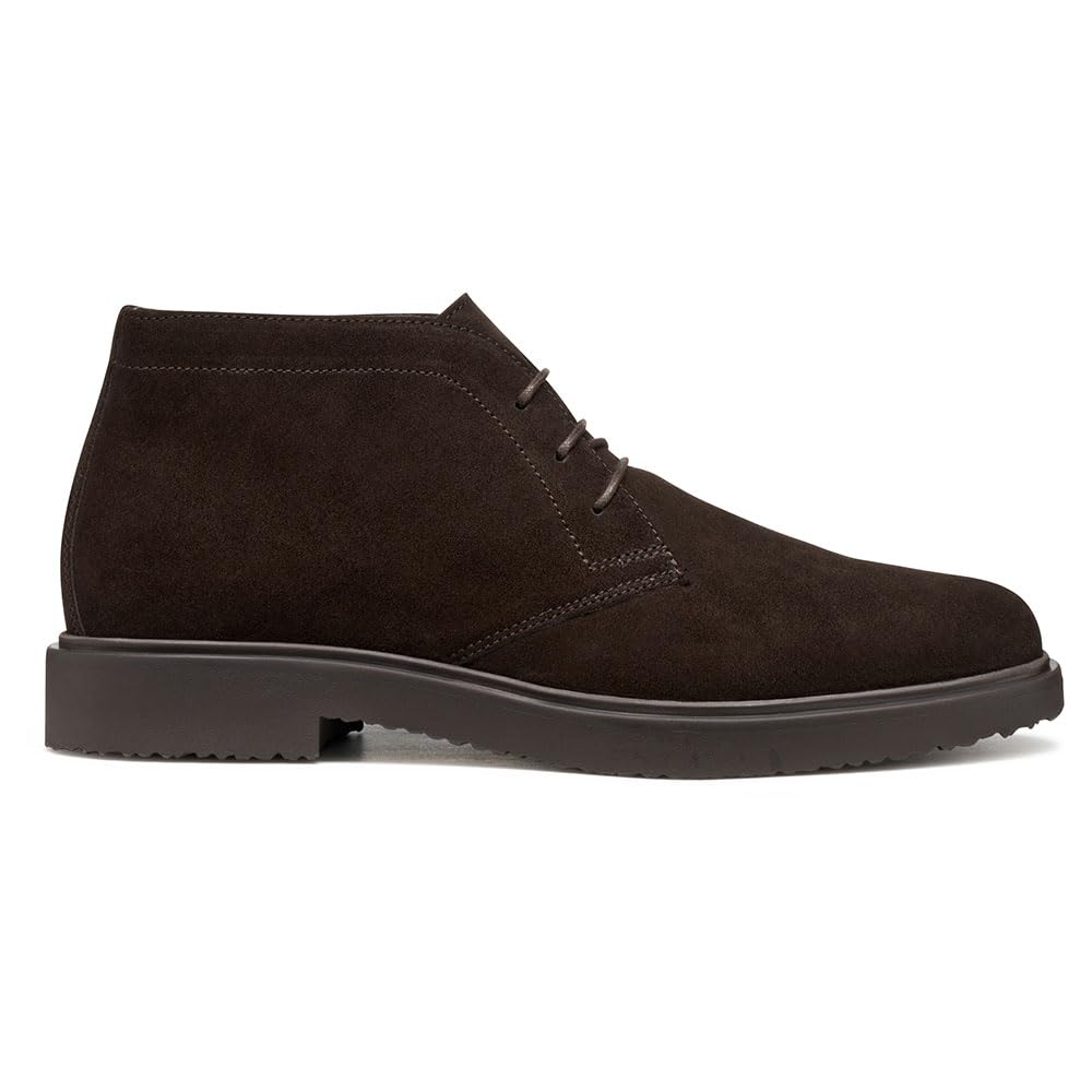 Geox Hombre Marrón Oscuro U Massimiano Ankle Boot, 44 Eu