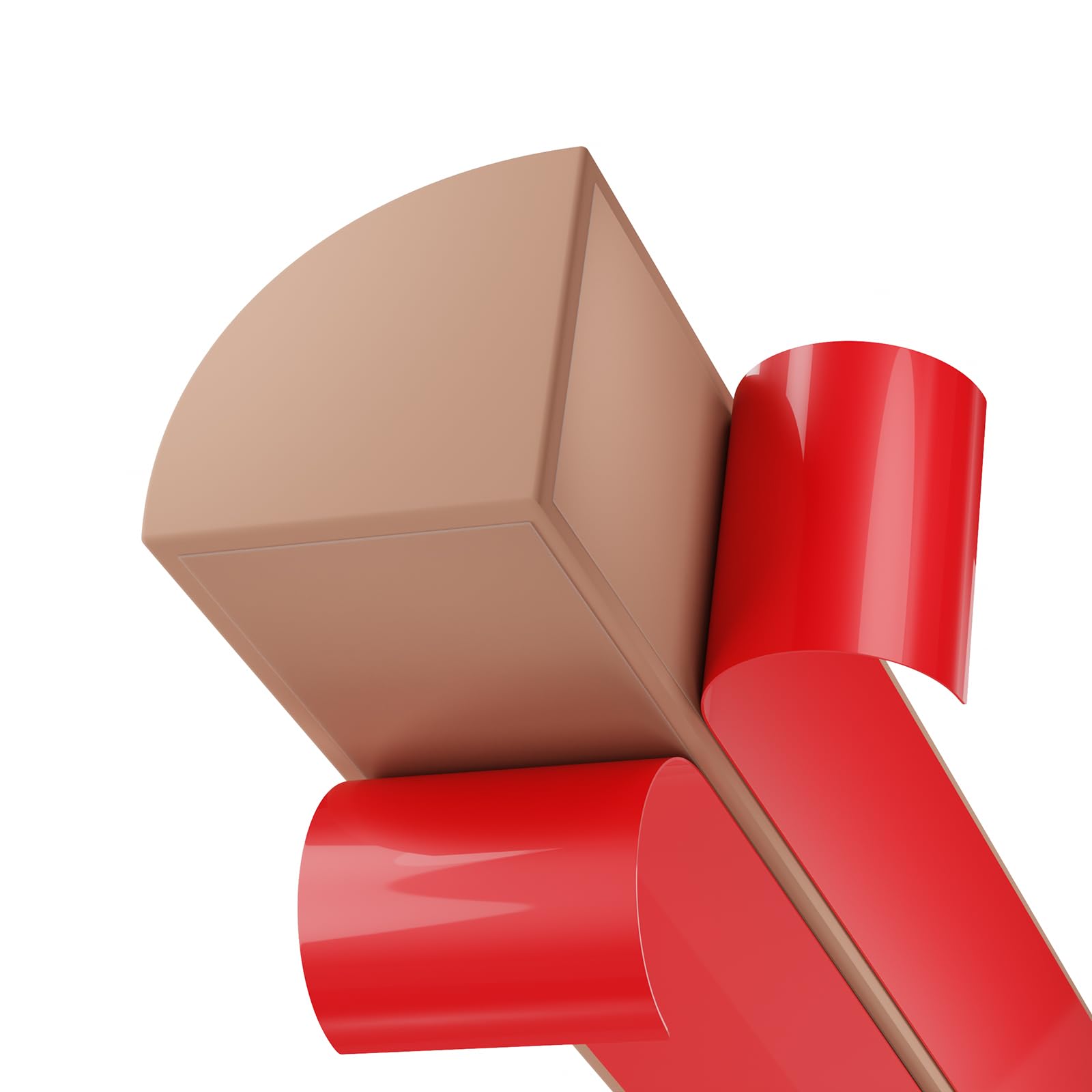 Flexible Quarter Round Molding, Peel and Stick Silicone Flexible Moulded Trim for Corner Ceilings, Floors, Bathrooms, Kitchens, Countertops (Brown, 1/2 x 1/2 x 158Inch)