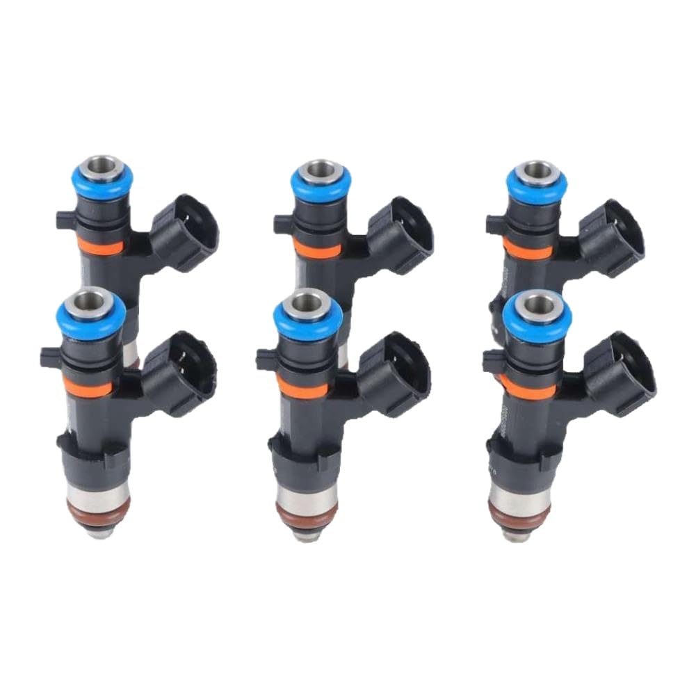 Upktyhwye Onecolor 6Pcs Fuel Injector Nozzle 0280158007 Compatible With Nissan Pathfinder Frontier Nv1500 4.0L V6