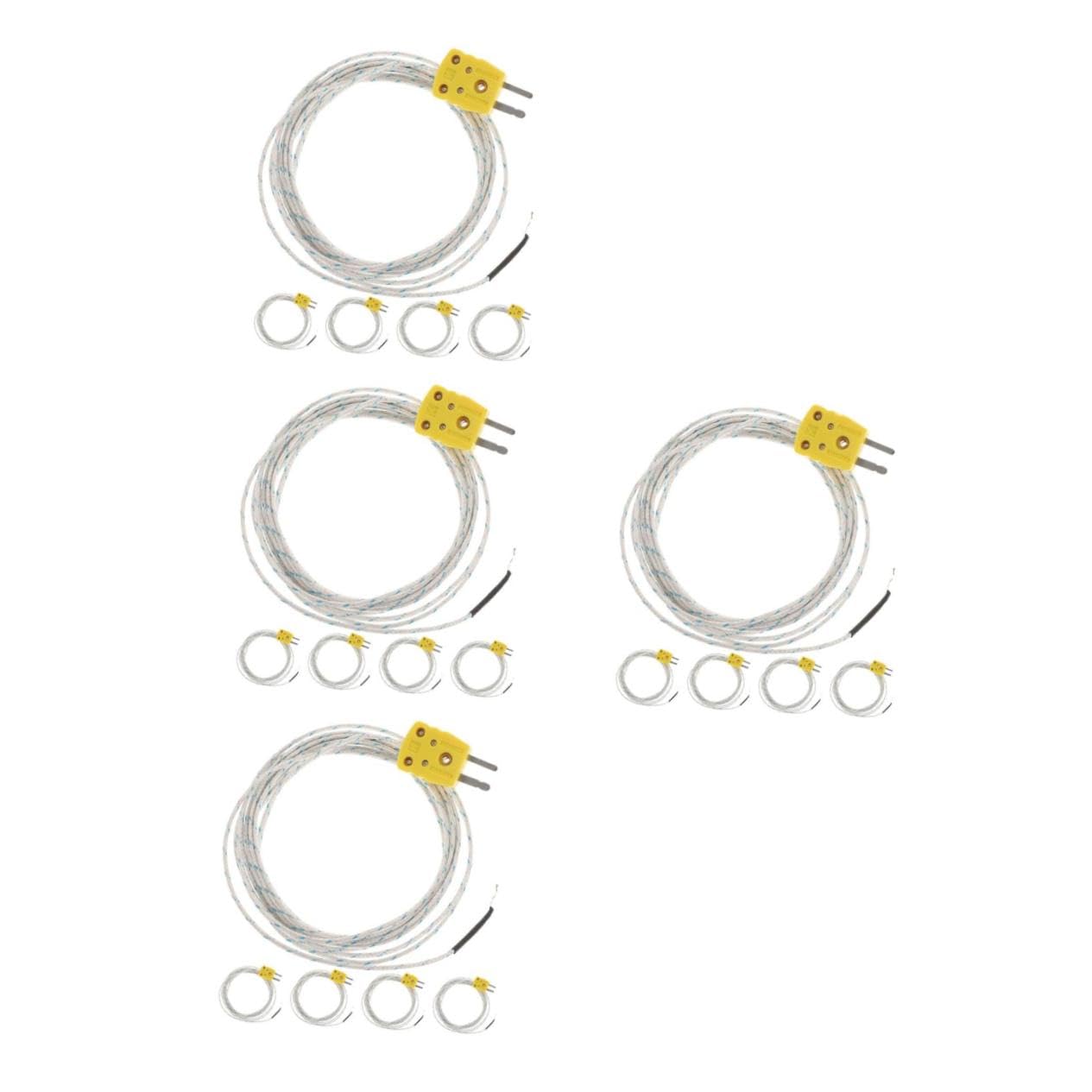 NUOBESTY 4 Ensembles Température Type De Probes Thermocouples Flexibles Mesure Compatible 5 Pièces * 4