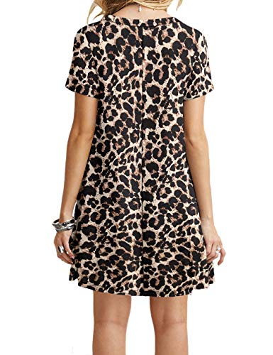 Women's Casual Summer T Shirt Dresses Short Sleeve Swing Dress2