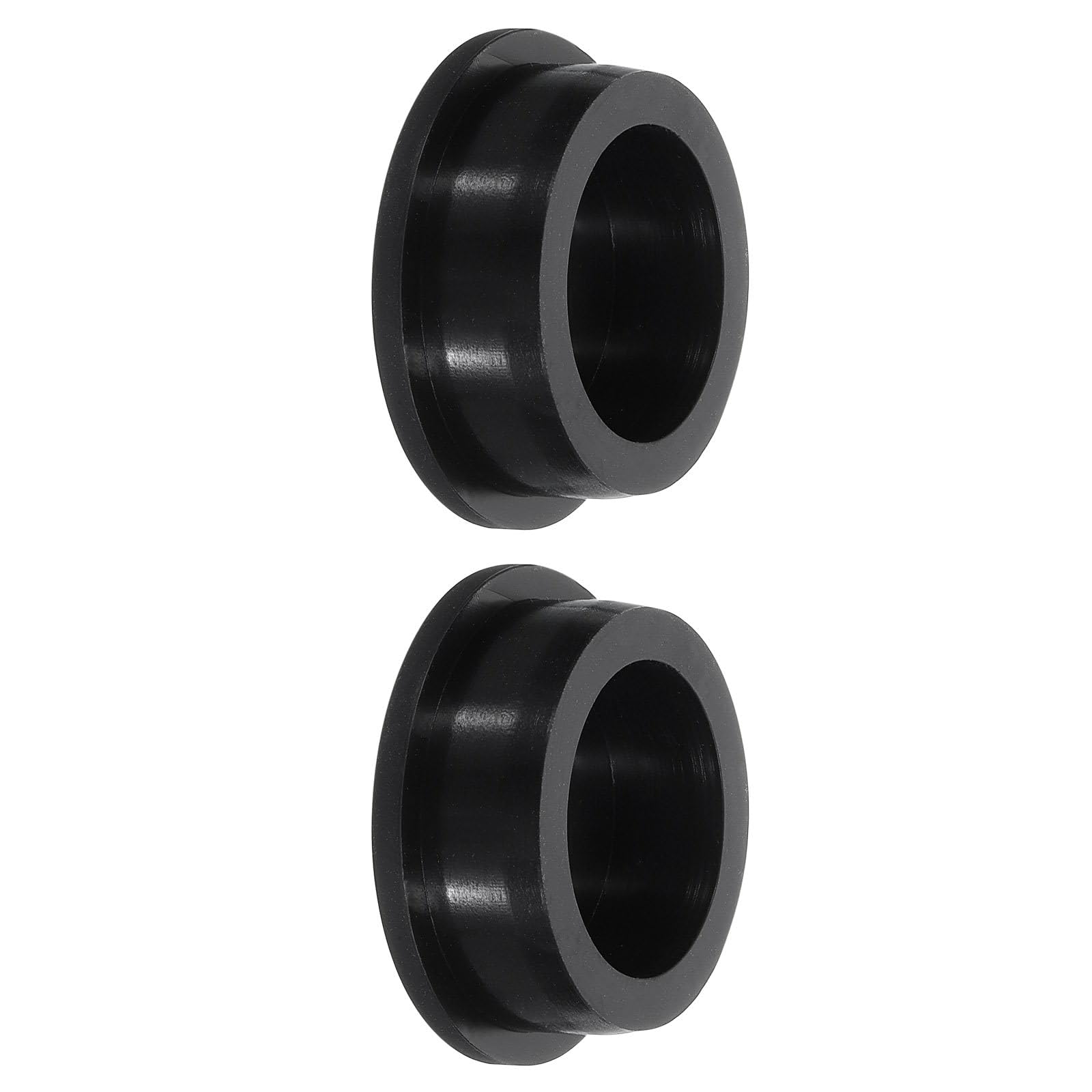 TA-VIGOR Silicone Hole Plug, Waterproof Rubber Stoppers Button Plugs, Round Bungs Hole Sealing Cover Tube Pipe End Caps for 41mm / 1.61" Holes Bottle Pipes, Black 2 pcs