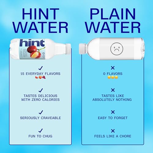 Image of Hint Fruit-Infused Bottled Water, Grape - Sugar Free Flavored Water with Zero Calories, Naturally Flavored, and No Artificial Sweeteners - 16 Fl Oz (Pack of 12)