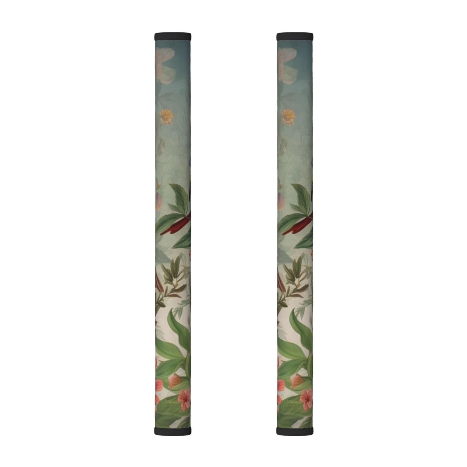 VGFJHNDF Refrigerator Door Handle Covers 2-Pack, Flowers Birds Printed Protect and Decorate for Fridge Ovens Dishwashers