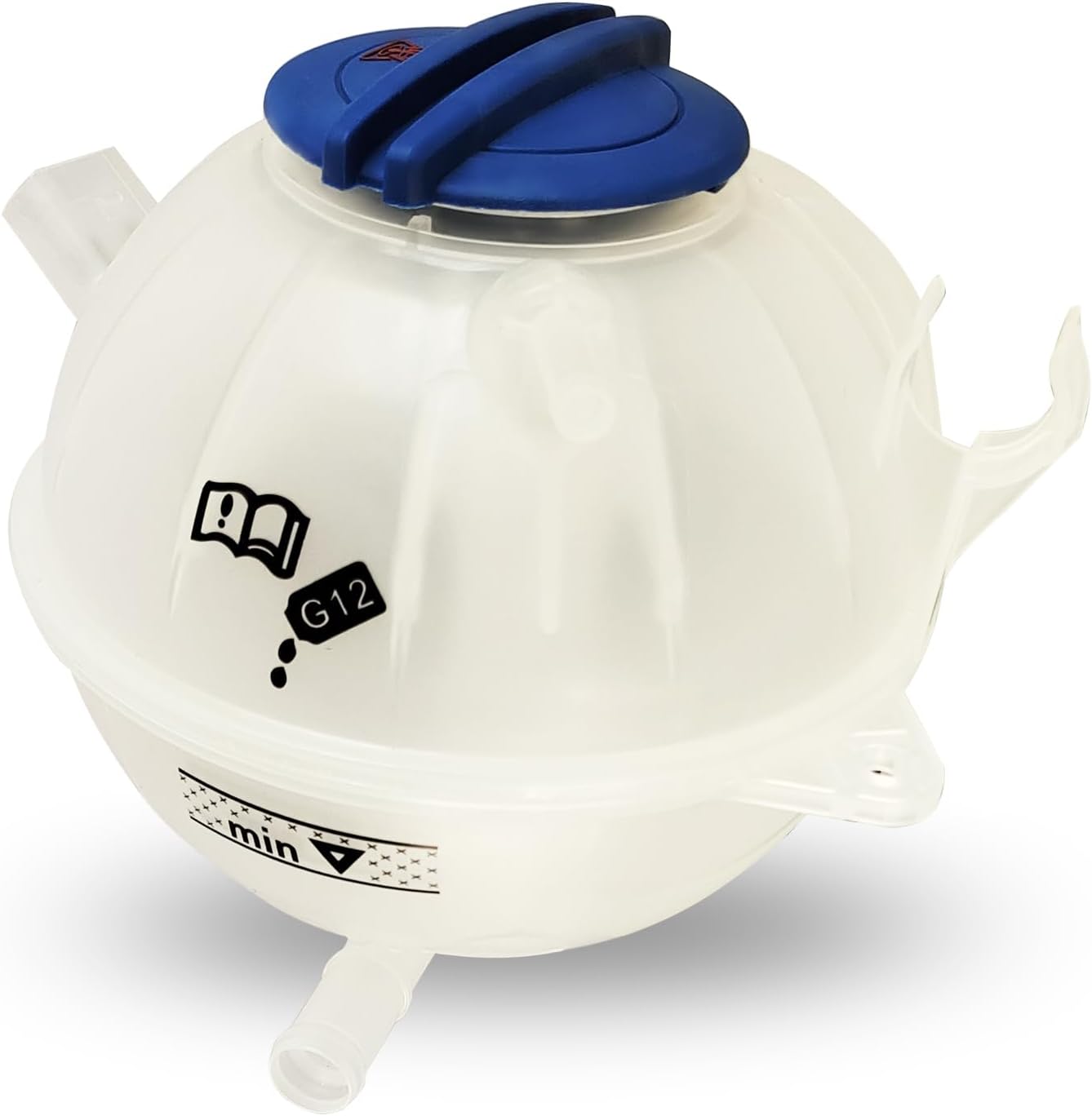 Lunwag 603-253 1K0121407A Coolant Reservoir Tank with Cap for Audi A3 Q3 TT RS3 & VW Jetta Golf Passat GTI - 2006-2019 OE Replacement