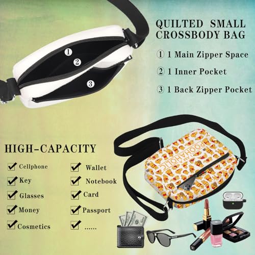 GJTIM Bear Gift Cartoon Character Fans Gift Bear Accessories I Am A PoohaholicCrossbody Bag (Poohaholic HKB)4