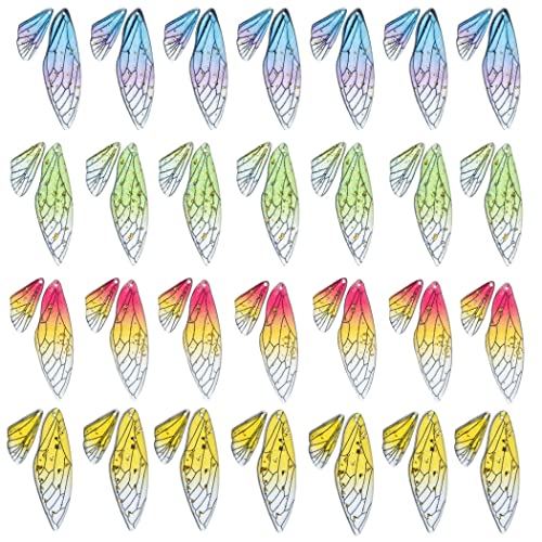 YOFAPA Lot de 56 pendentifs en résine en forme d'aile de papillon Cover