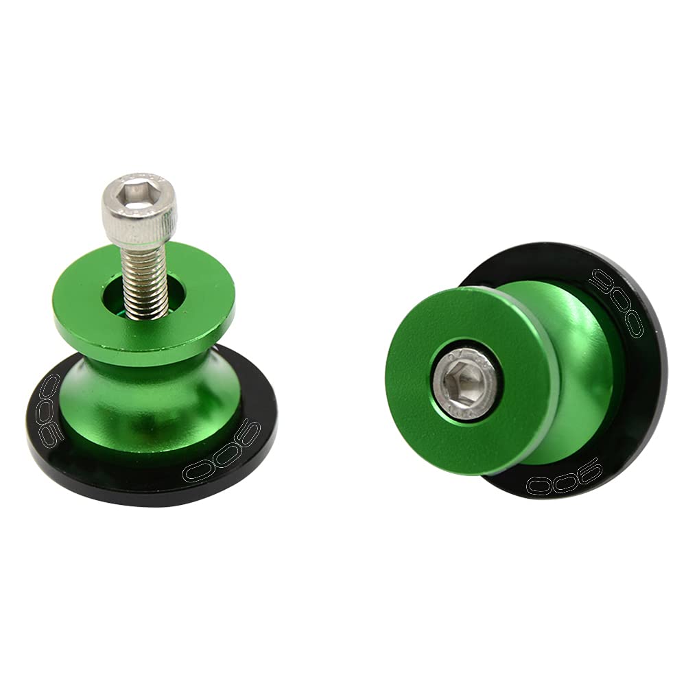 Z900 M8 Coppia Supporti Nottolini Assen Cavalletto Vite M8 moto Accessori per forcellone posteriore per Z900 Z 900 2017 2018 2019 2020 2021 2022 2023 2024 2025 Verde