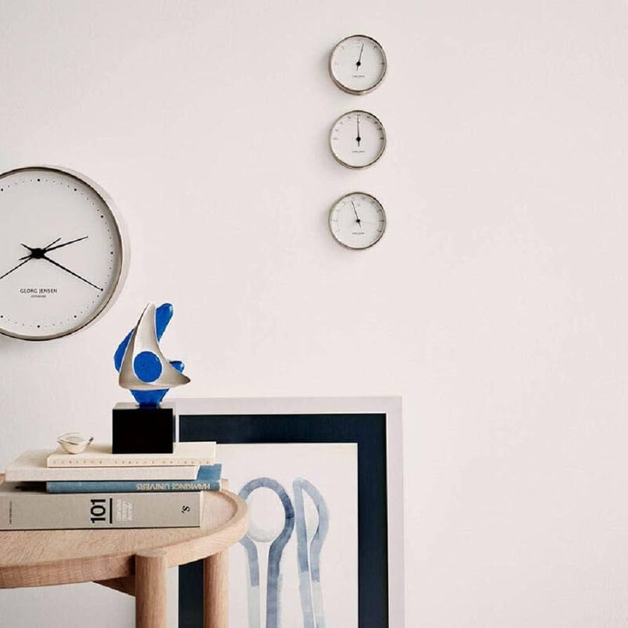 ジョージジェンセン HENNING KOPPEL ホワイトダイヤル&ホルダー コッペル(KOPPEL) ウォールクロック、ステンレススティール