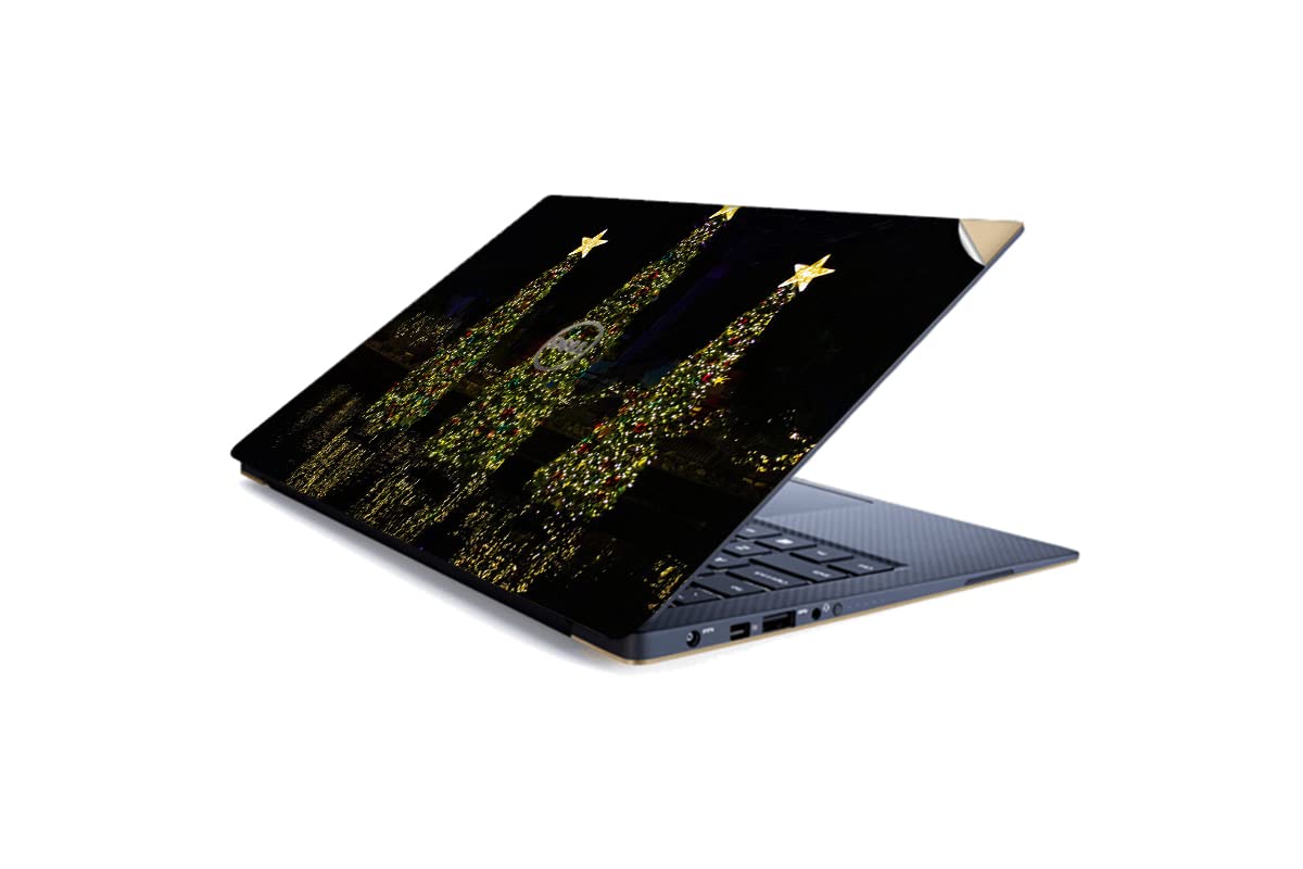 GADGETS WRAP Printed Vinyl Top Only Skin Sticker Decal for Dell XPS 13 inch Laptop - Christmas Tree