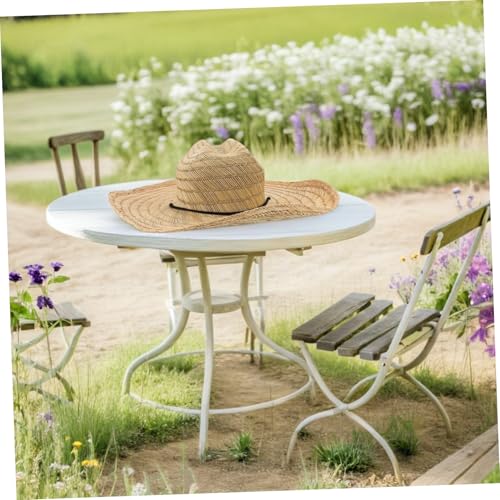 Chapeau cowboy paille Uonlytech idéal pour la plage et vos sorties d'été