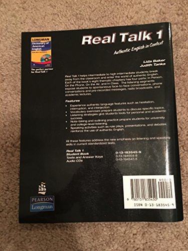 語学・辞書・学習参考書 Real Talk 1 - Lida Baker, Judith Tanka Real talk 1 : authentic English in context : Baker, Lida R