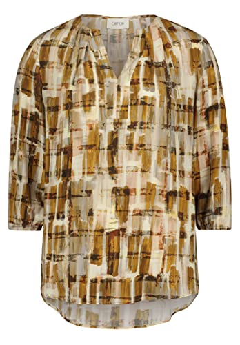 cartoon Damen 8862/7050 Bluse, Creme/Braun, 36