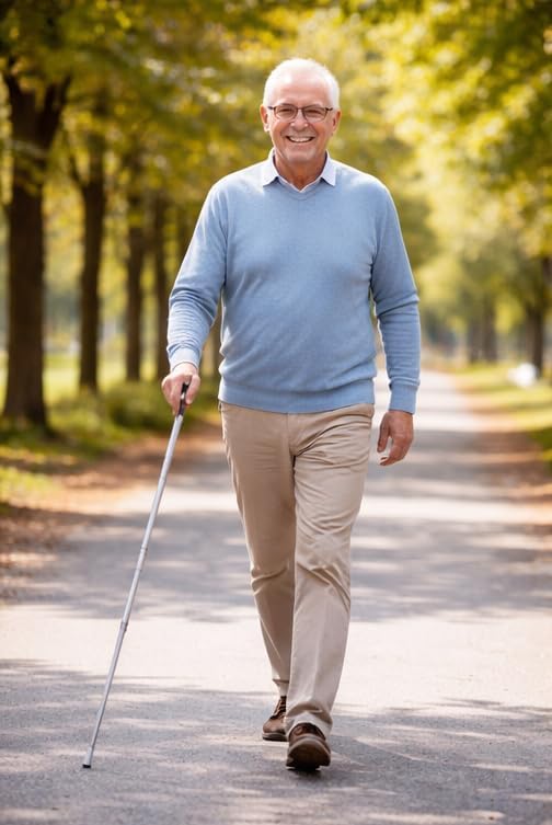 Image of Stainless Steel Premium Collapsible Walking Stick, Presentation Pointers Lightweight, Extendable with Non-Slip Grip, Foldable Compact, for Hiking or Walking Stick (Pack of 1)
