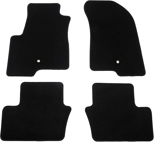 IKON MOTORSPRTS - Tapetes de suelo de ajuste personalizado compatibles con Jeep CompassPatriot 2007-2016, protector de forro de nailon negro