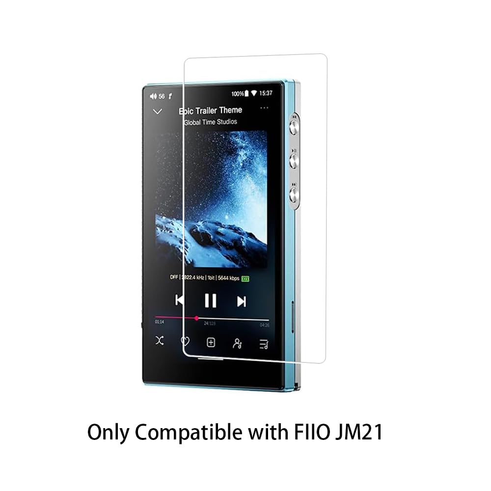 FiiO JM21 Lot de 2 films protecteurs d'écran 4,7" verre trempé 9H anti-rayures