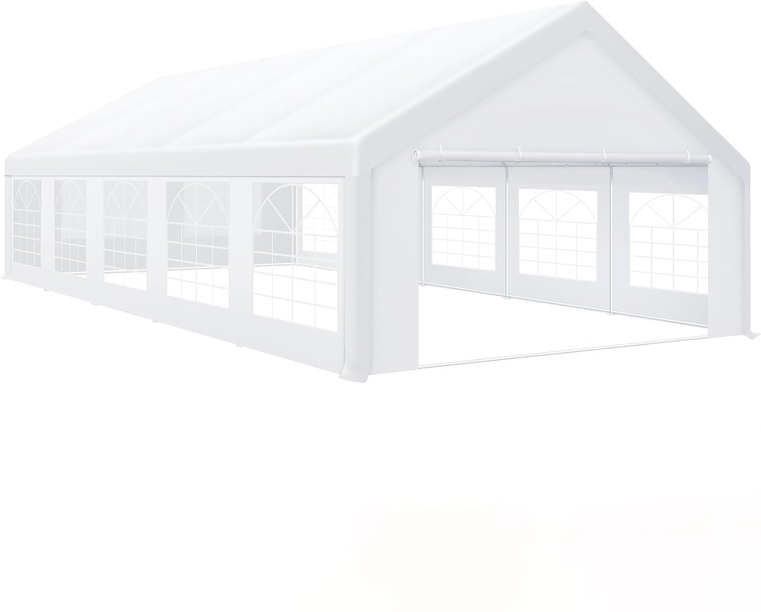 Photo 1 of ***STOCK PHOTO FOR REFERENCE ONLY***PARTIAL SET***TRUCK/TRAILER PICKUP ONLY***COBIZI 16x32 Party Tent Heavy Duty for Parties Outdoor Gazebo(Better Than Galvanized), Event Shelter Wedding Canopy, BBQ Carport Commercial with Removable Sidewall Windows, Powd