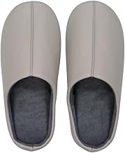 FASPROJECT 00700 00710 Leather Charles Slippers, Size M: Approx. 9.6 inches (24.5 cm), Size L: Approx. 10.4 inches (26.5 cm)), Unisex, Lightweight, Room Shoes, Guests